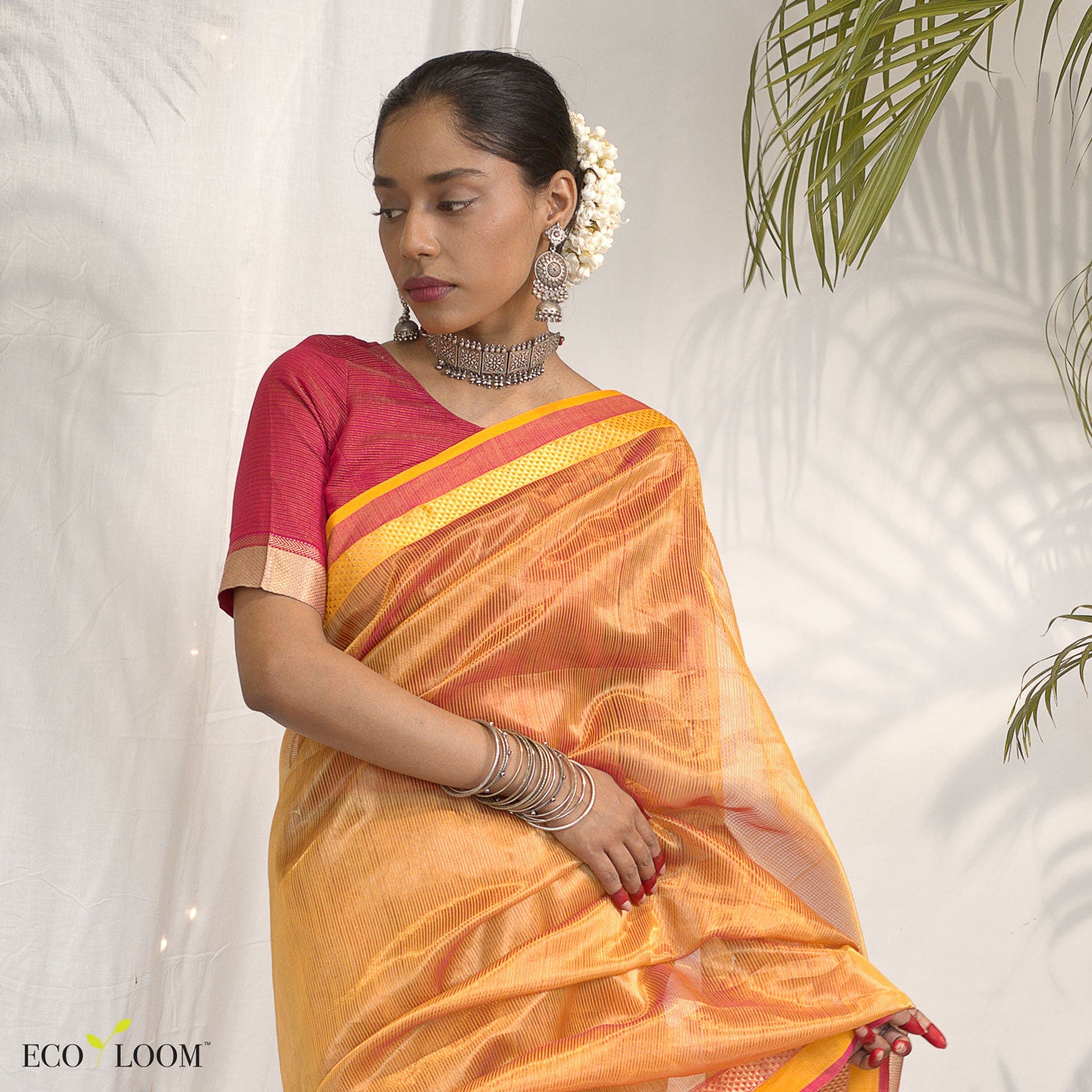 Kesar Ecoloom Cotton Silk Saree