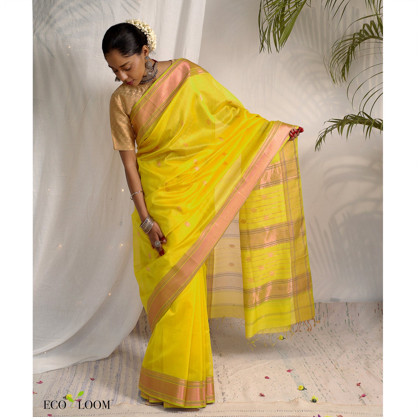 Kanaktaal Ecoloom Silk Cotton Saree