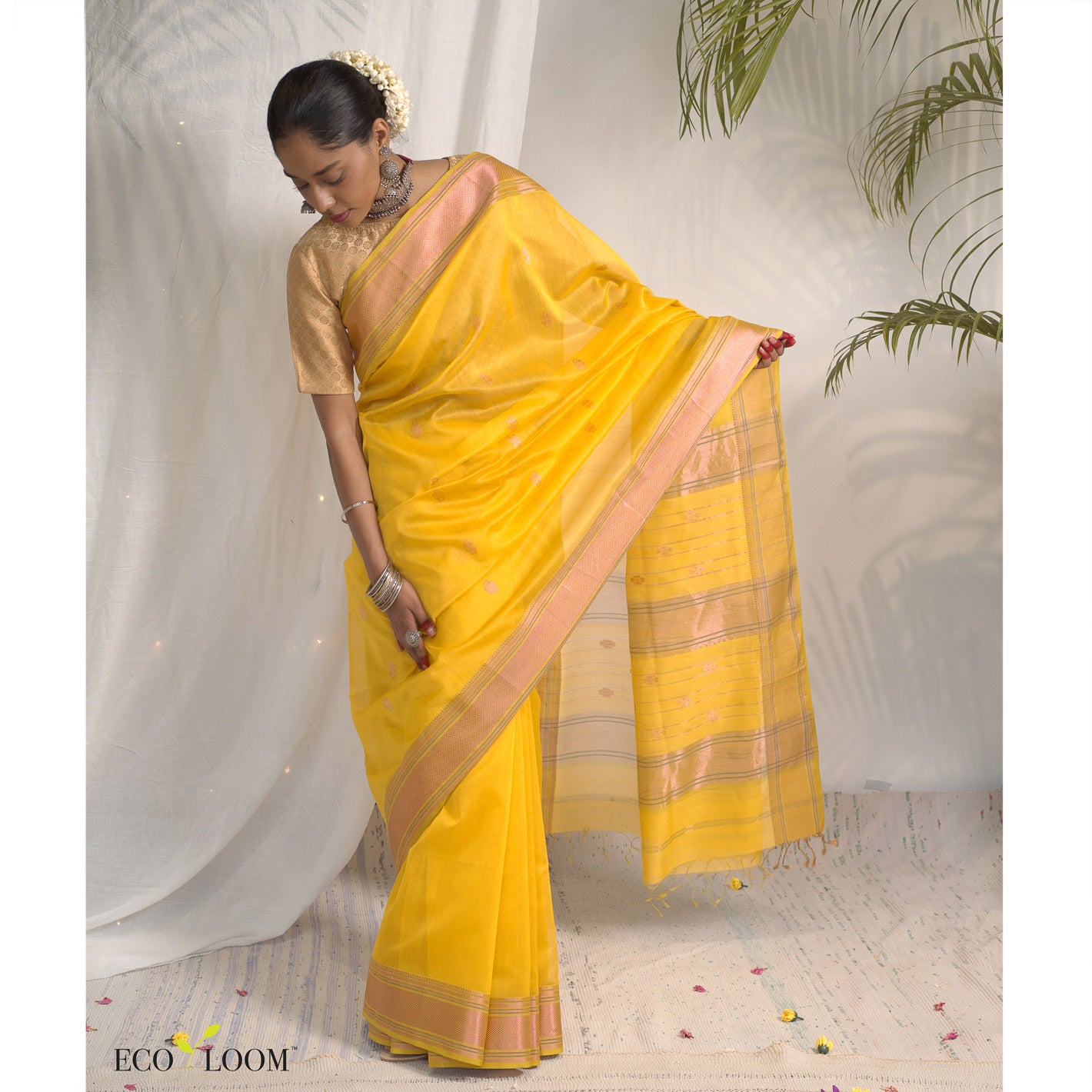 Harshingar Ecoloom Silk Cotton Saree