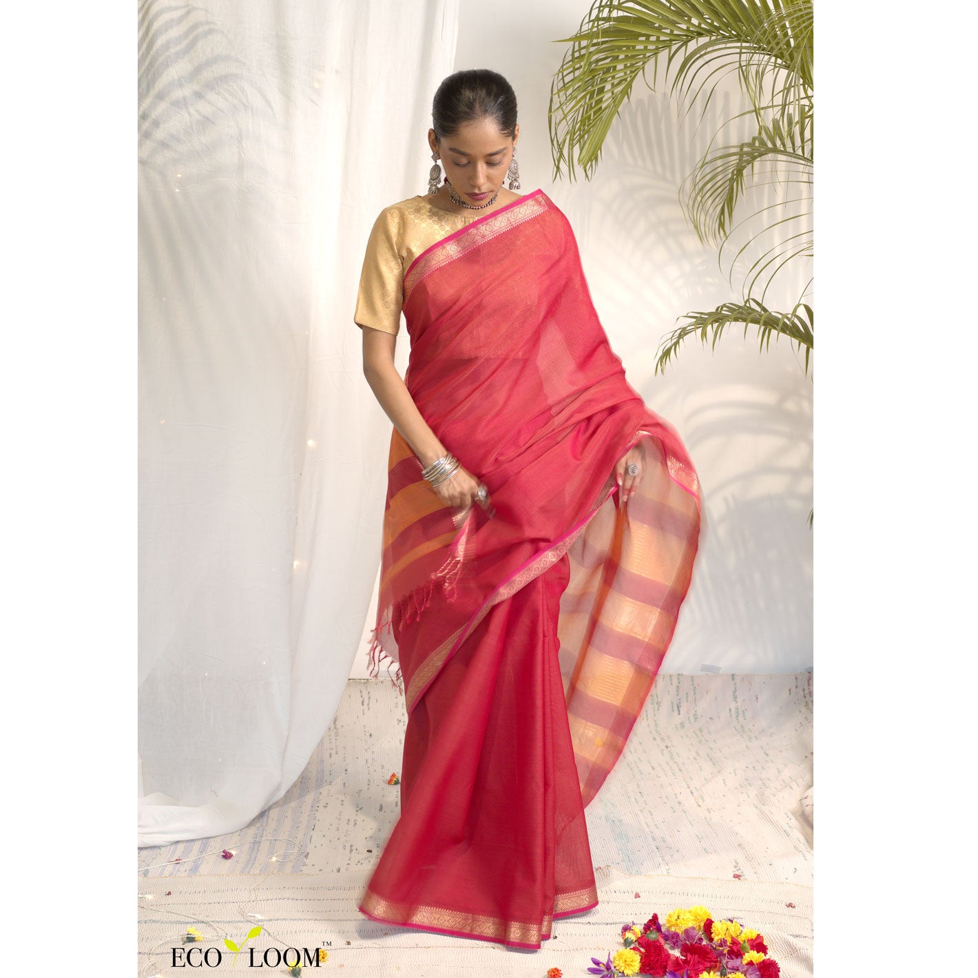 Dhara Ecoloom Cotton Silk Saree