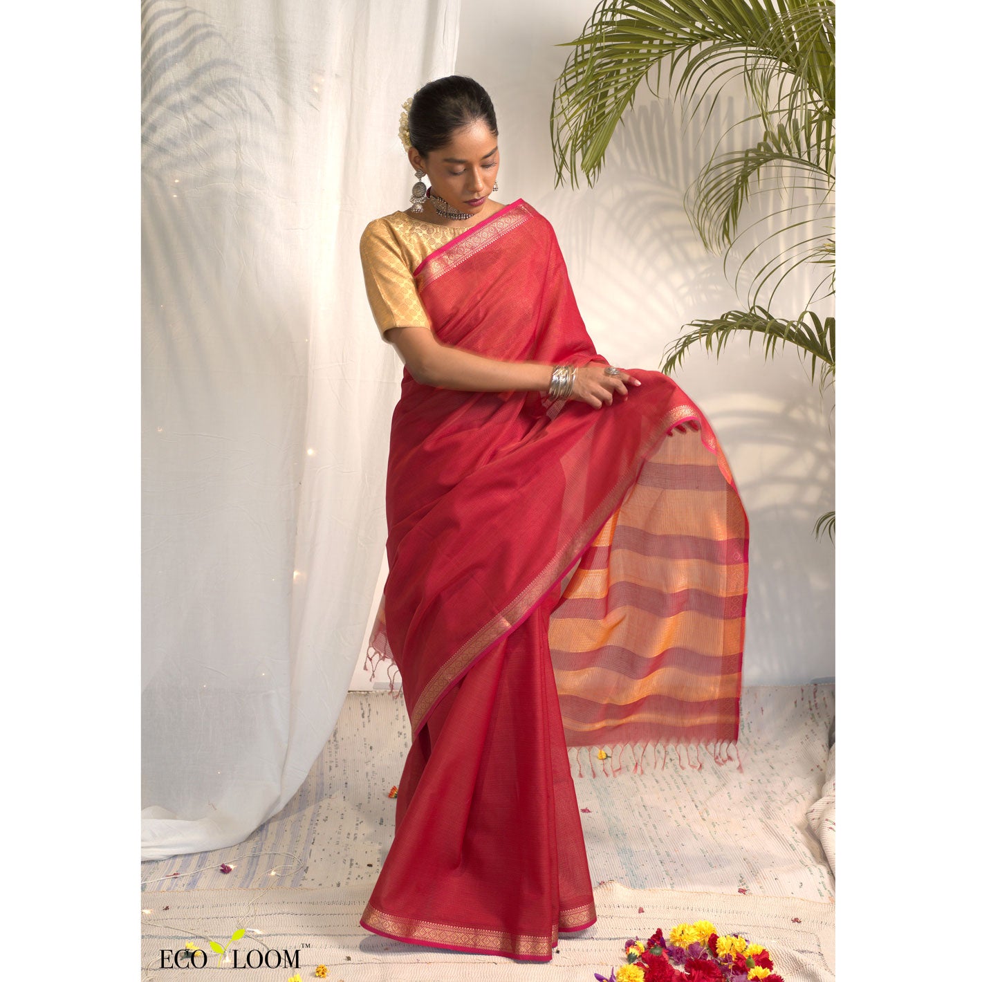 Dhara Ecoloom Cotton Silk Saree