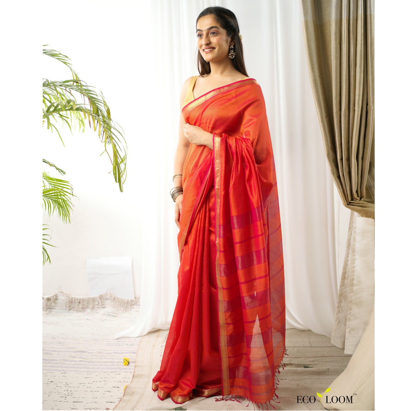 Avnoor Ecoloom Garbh Reshmi Saree
