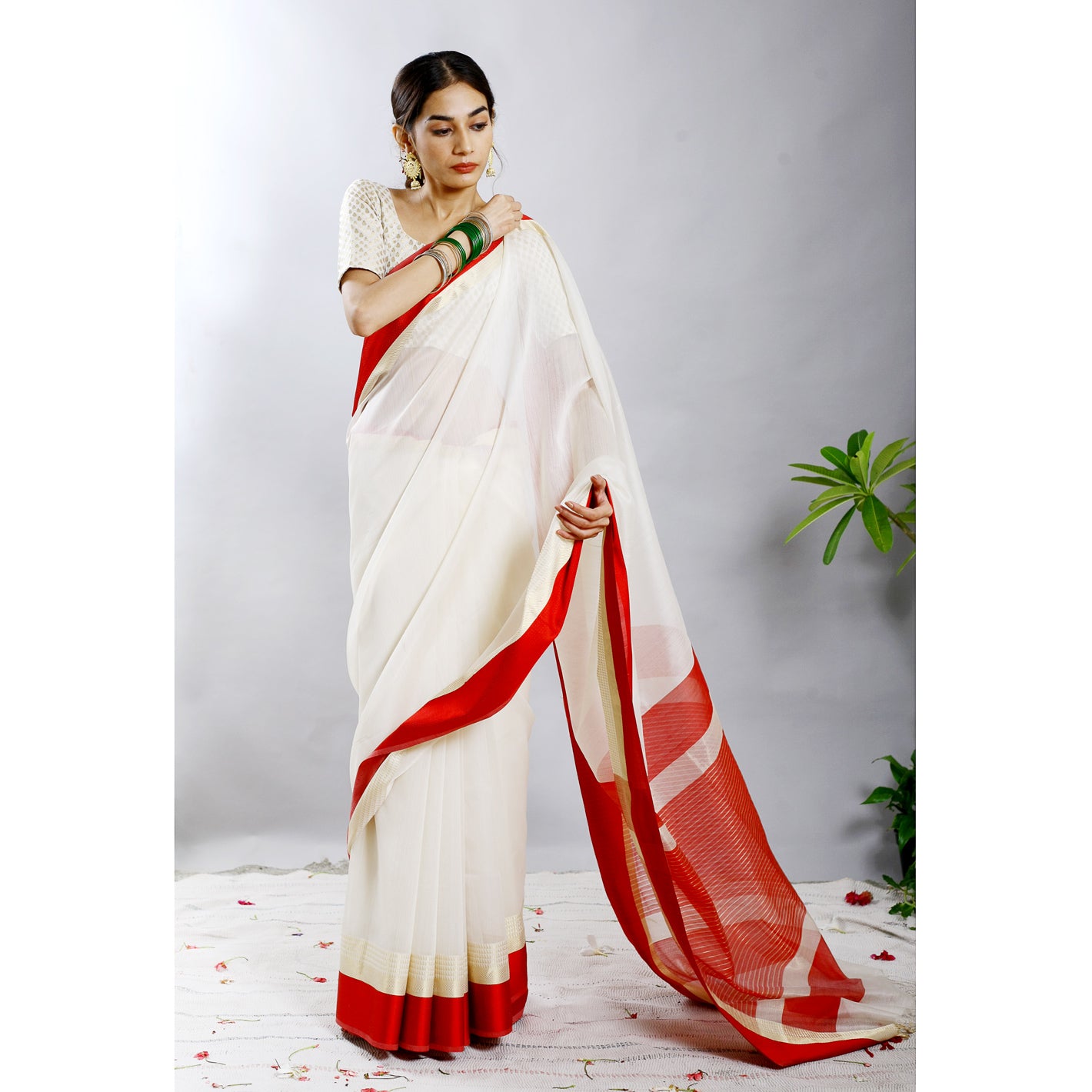 Dhunn Silk Cotton Ecoloom Saree