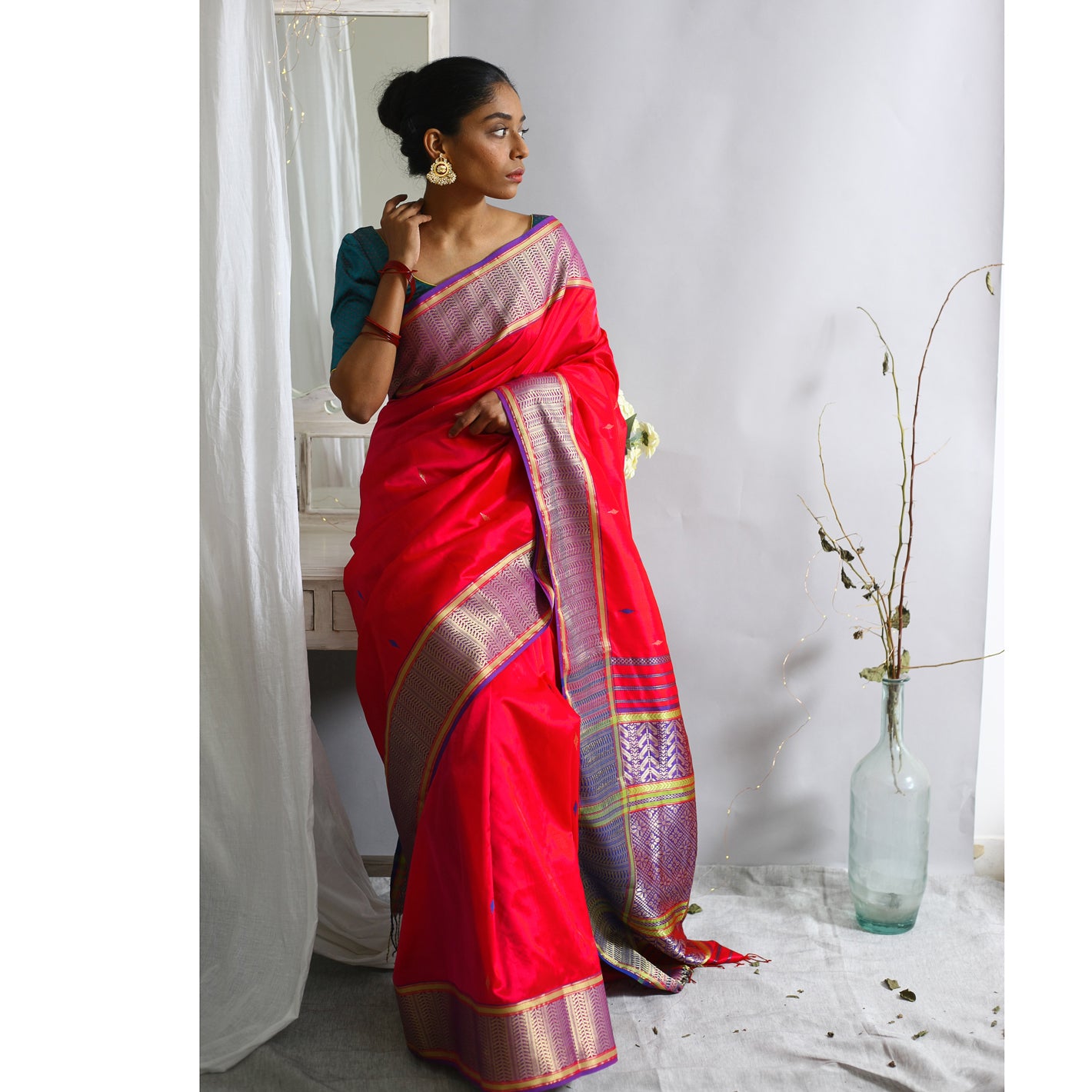 Lahari Ecoloom Pure Silk Saree