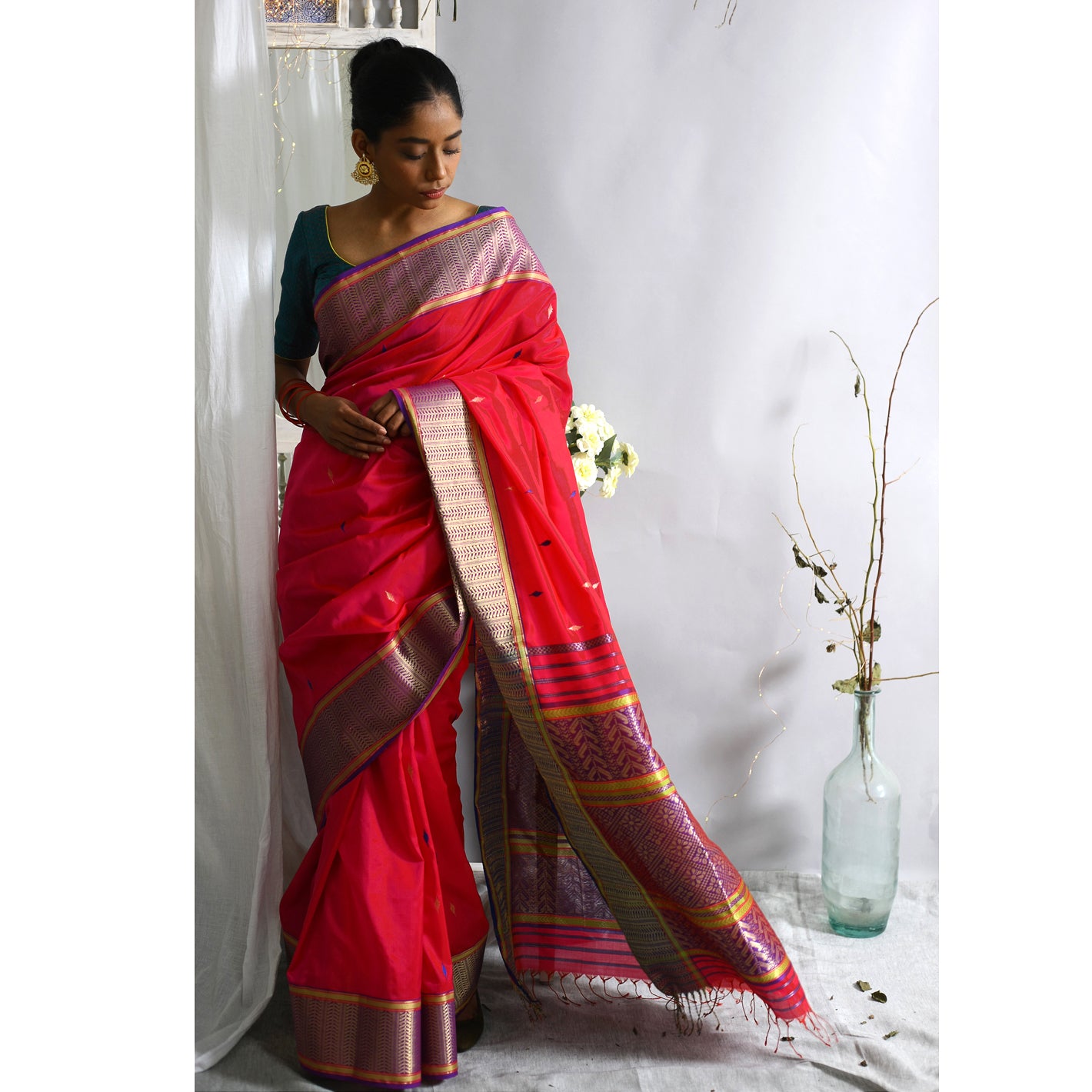Lahari Ecoloom Pure Silk Saree