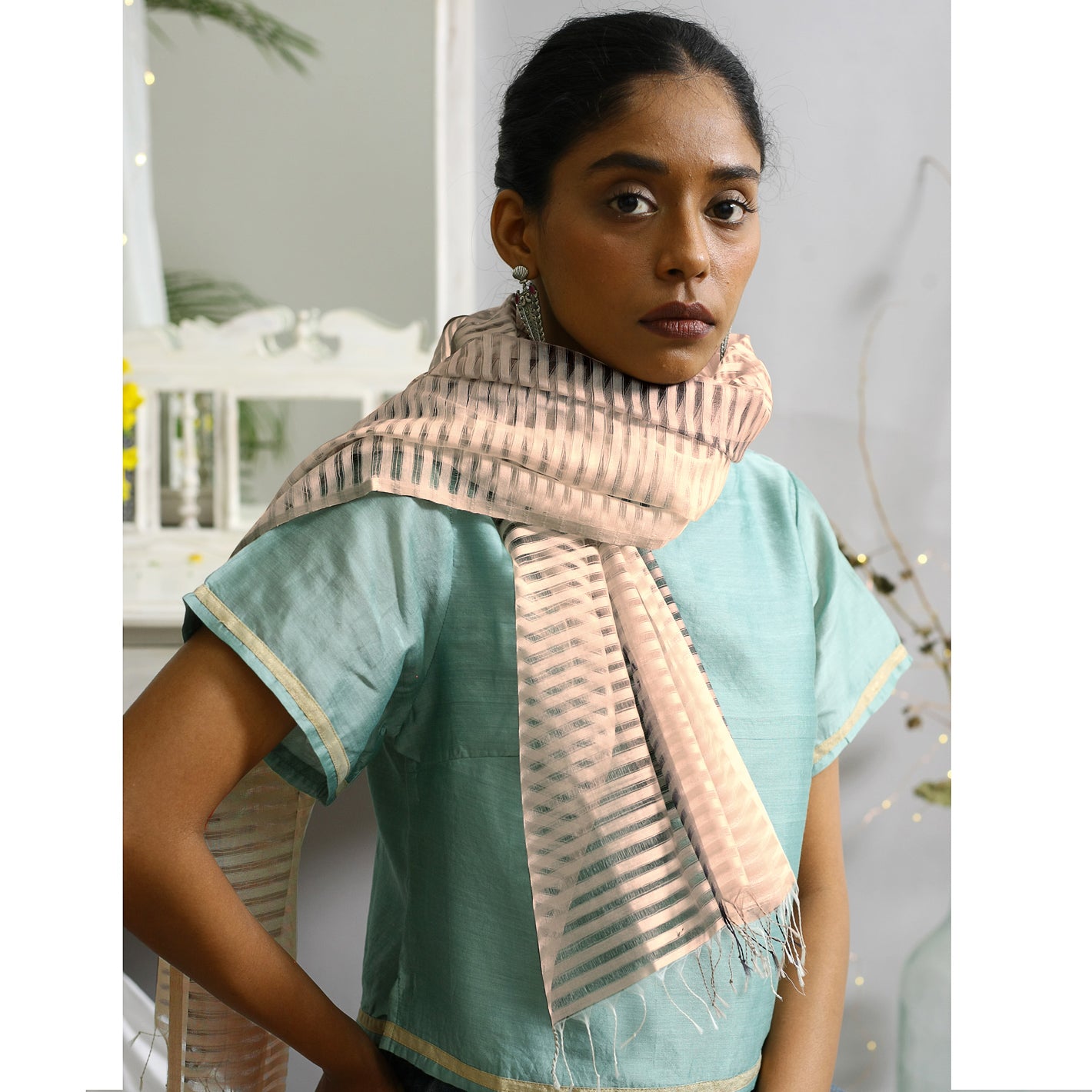 Stone Ecolooom Silk Cotton Stole
