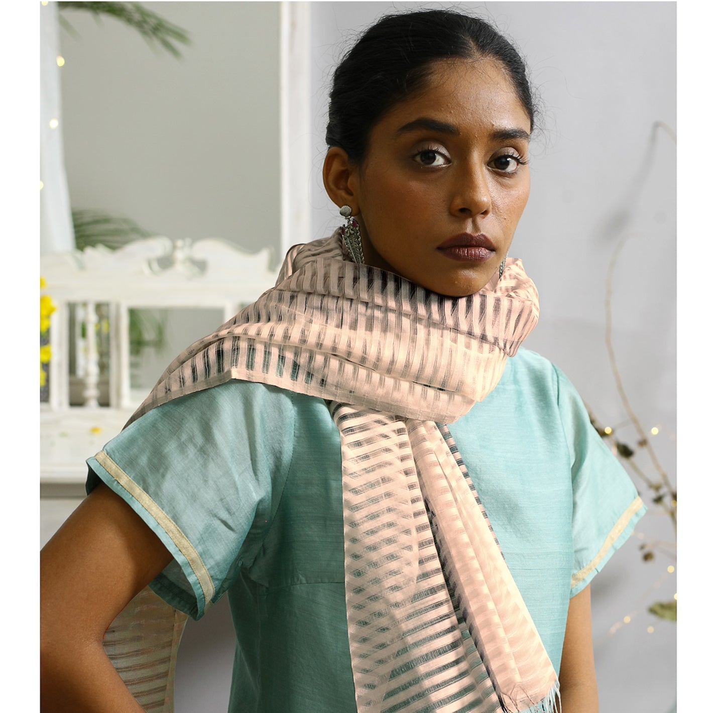 Stone Ecolooom Silk Cotton Stole