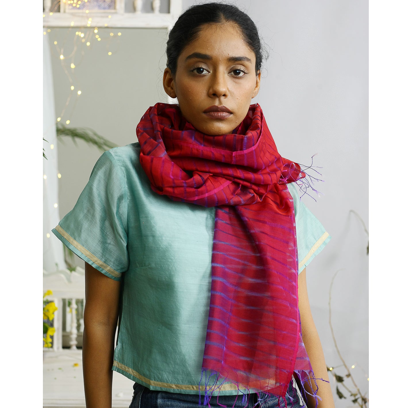 Sindhu Ecolooom Silk Cotton Stole