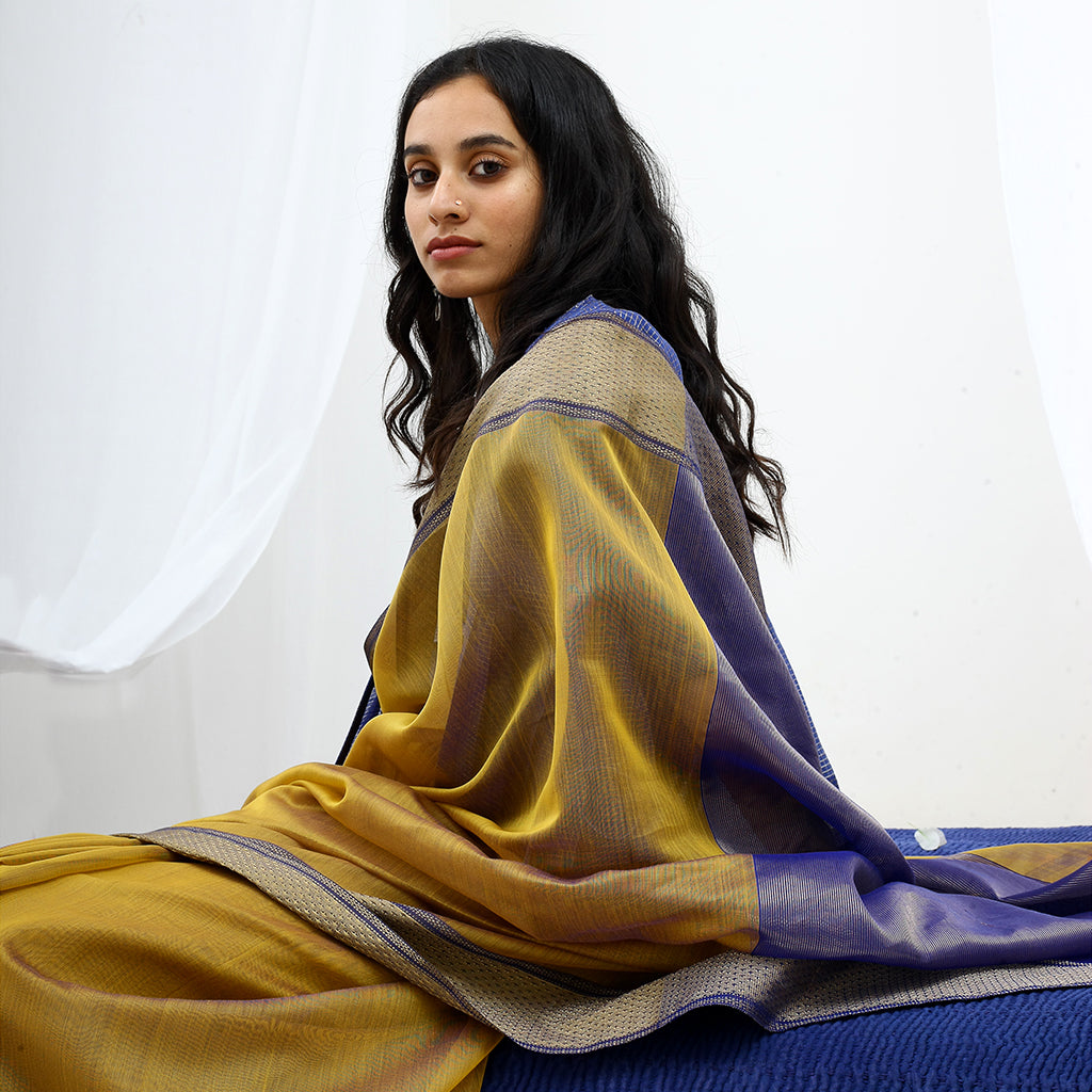 Honeydew Ecoloom Silk Cotton Saree