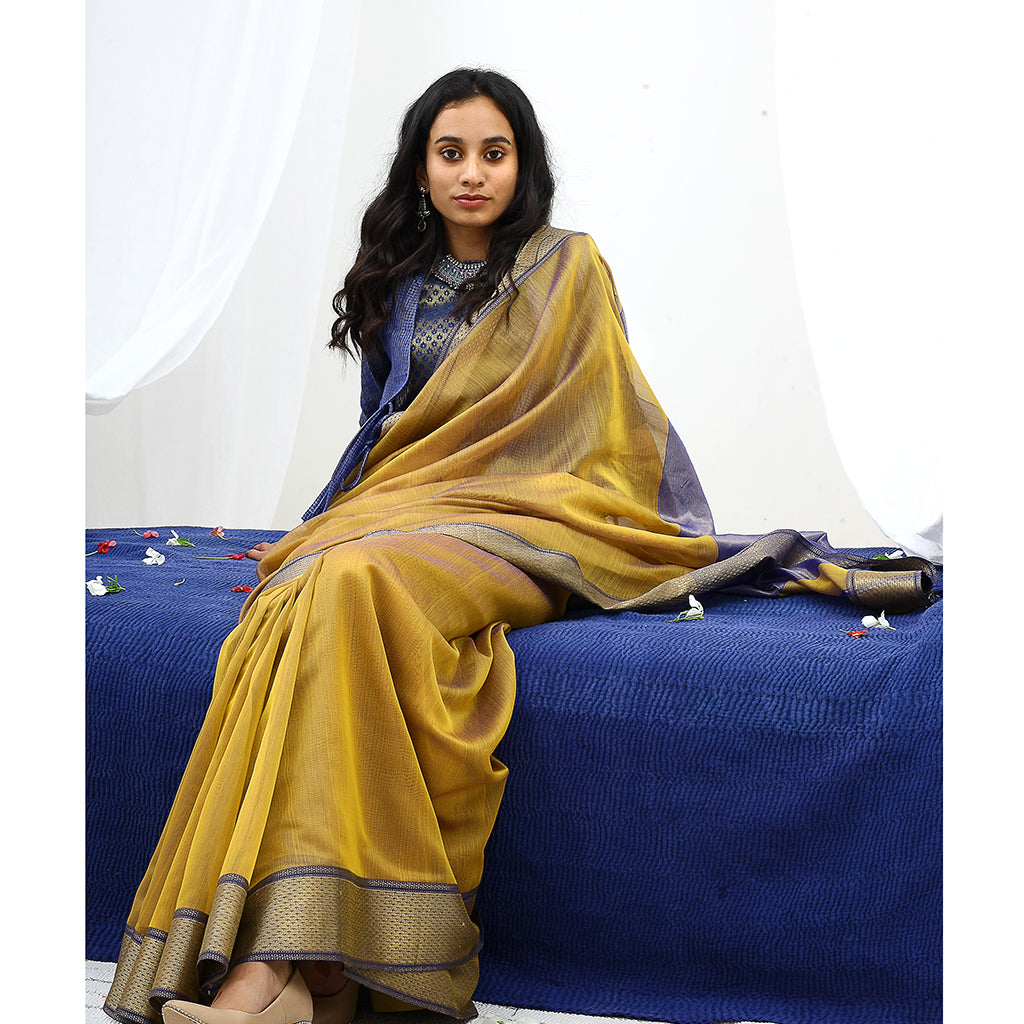 Honeydew Ecoloom Silk Cotton Saree