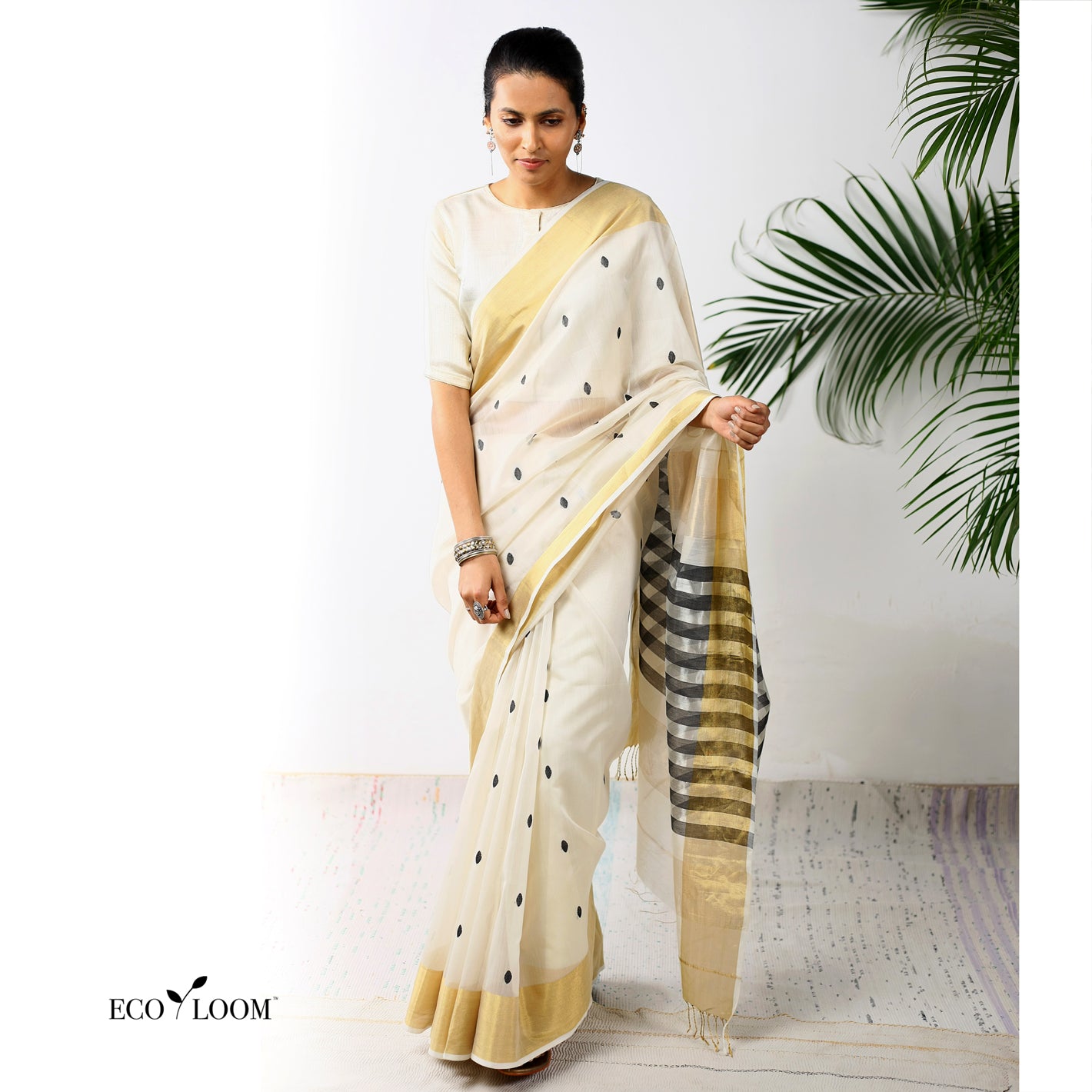 Madhubala Silk Cotton Handwoven Saree