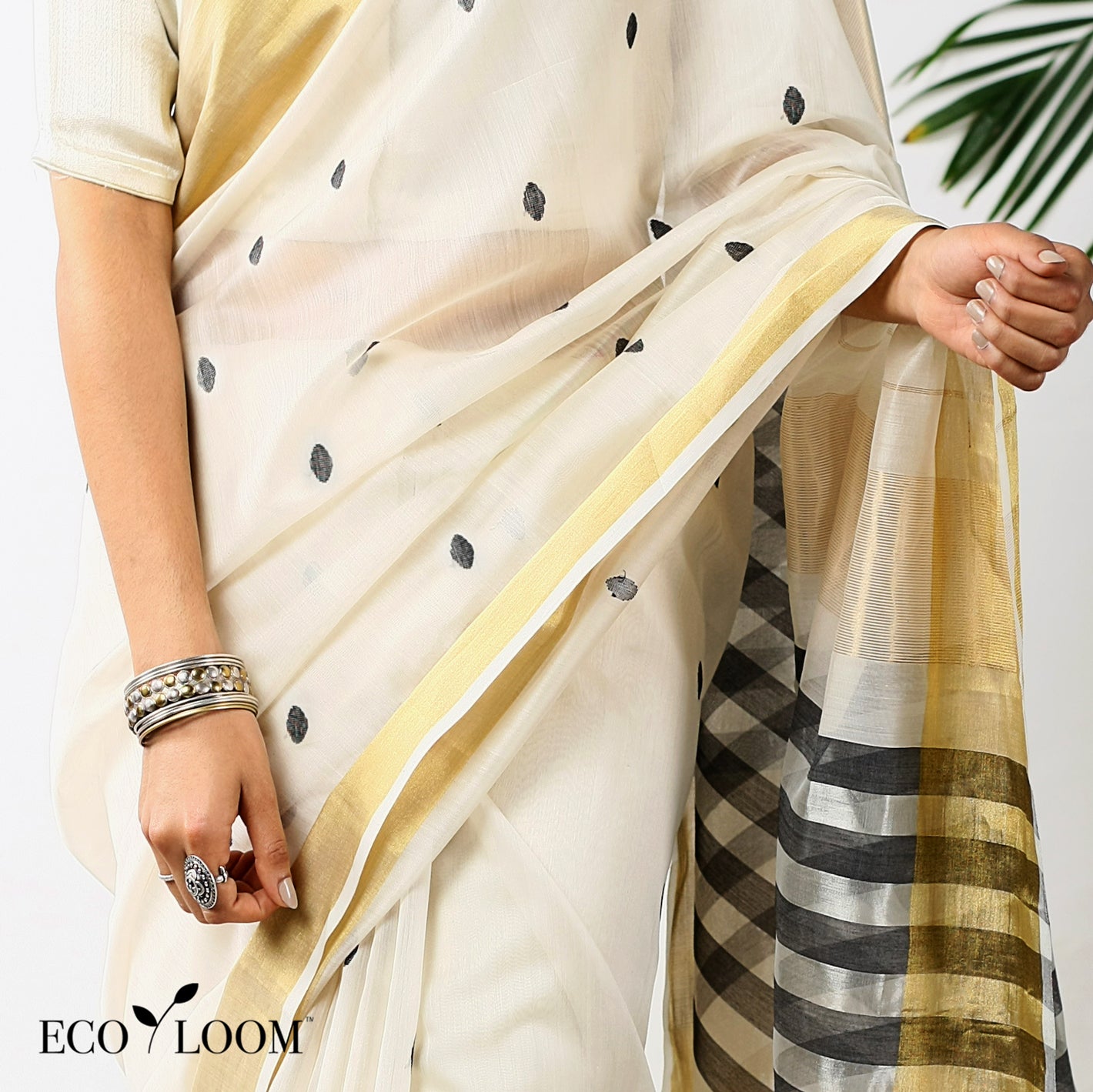 Madhubala Silk Cotton Handwoven Saree