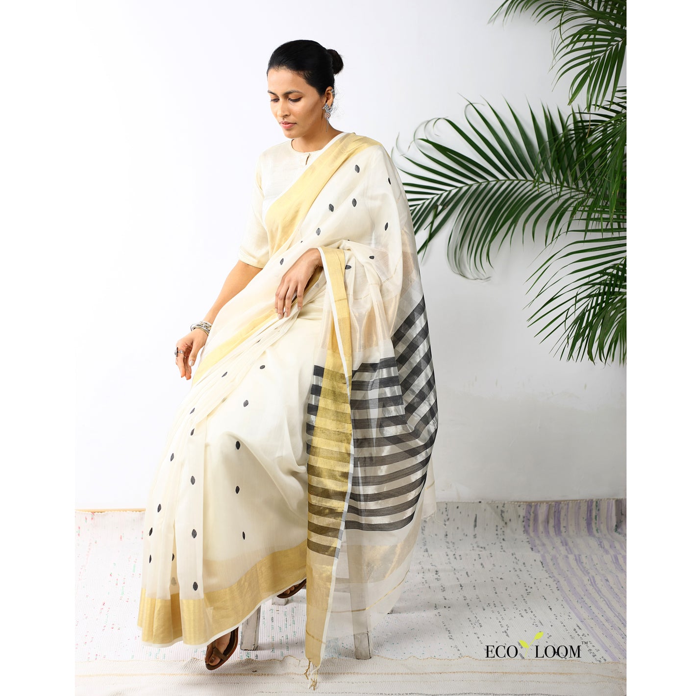 Madhubala Silk Cotton Handwoven Saree