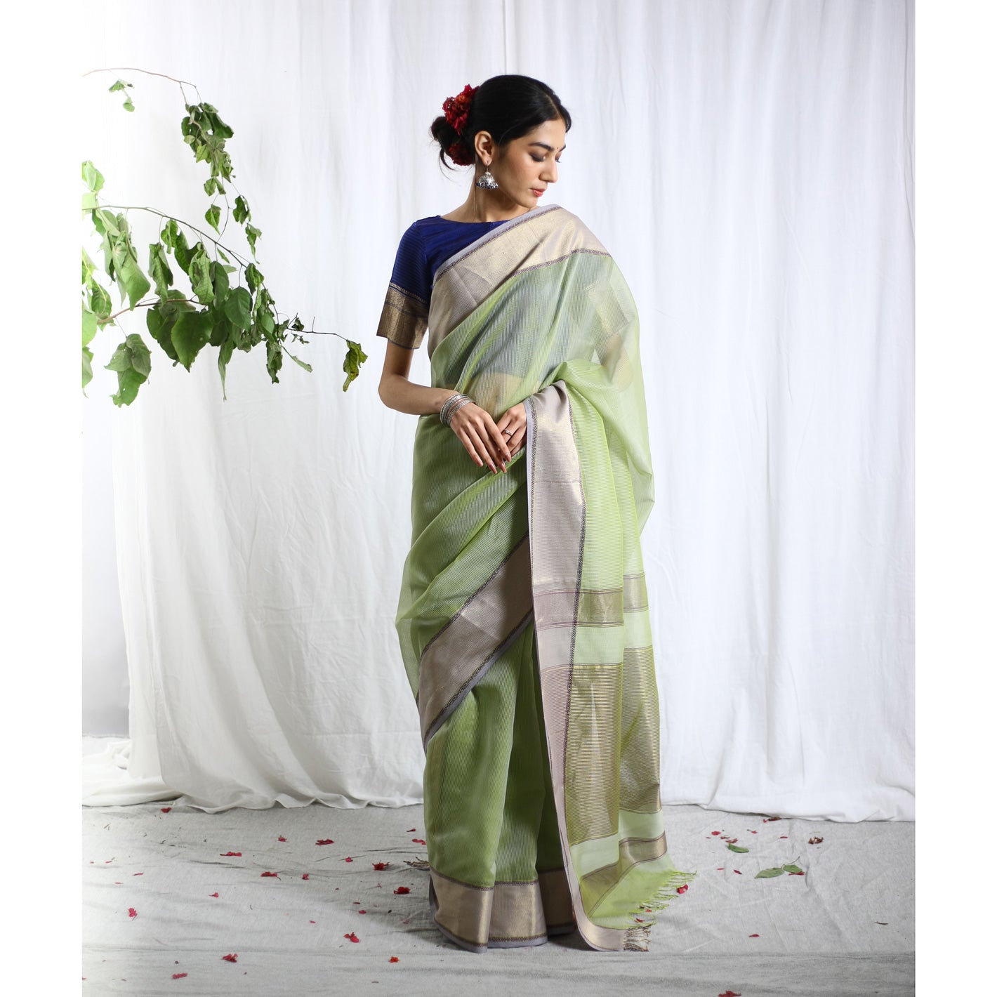 Taar Ecoloom Cotton Silk Saree
