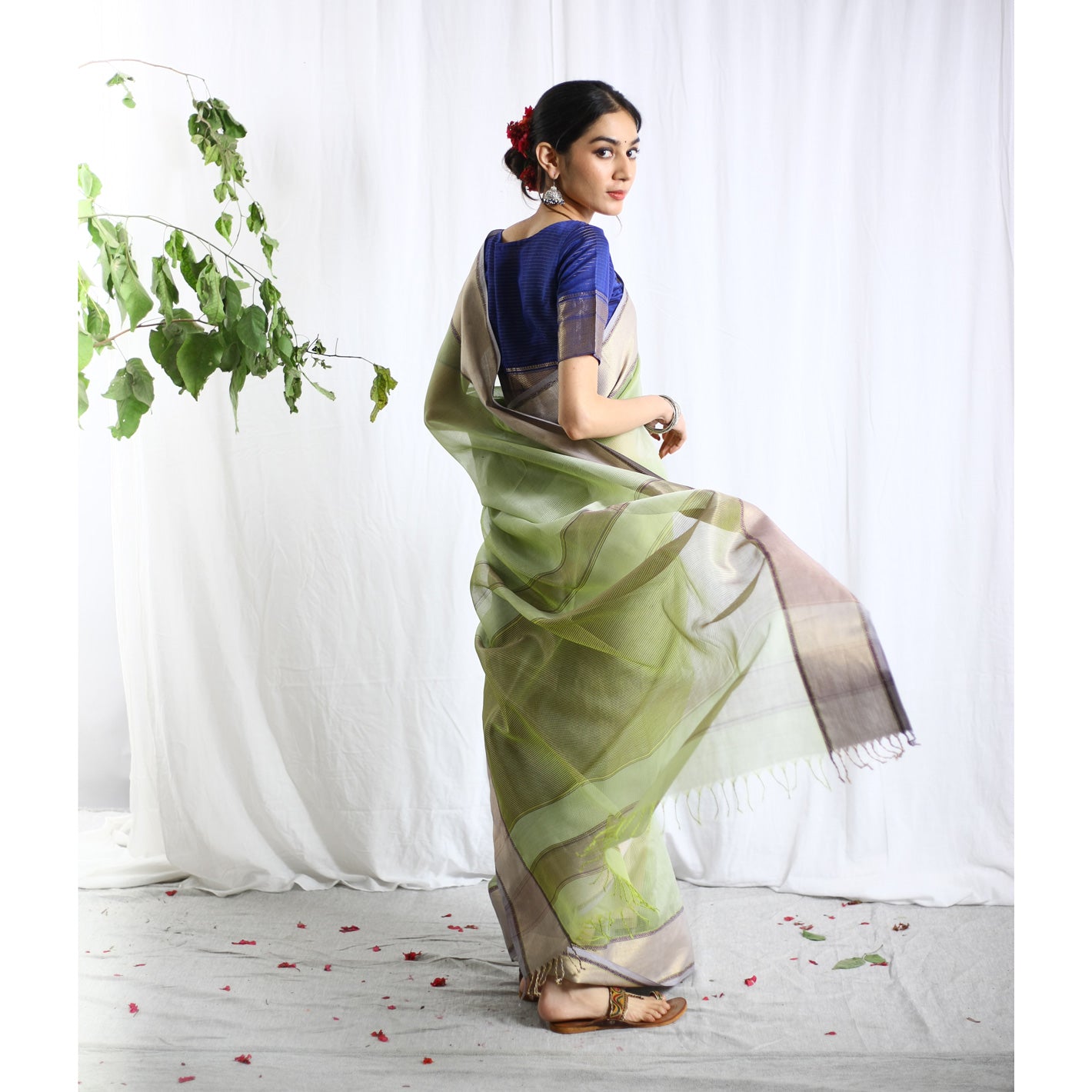 Taar Ecoloom Cotton Silk Saree