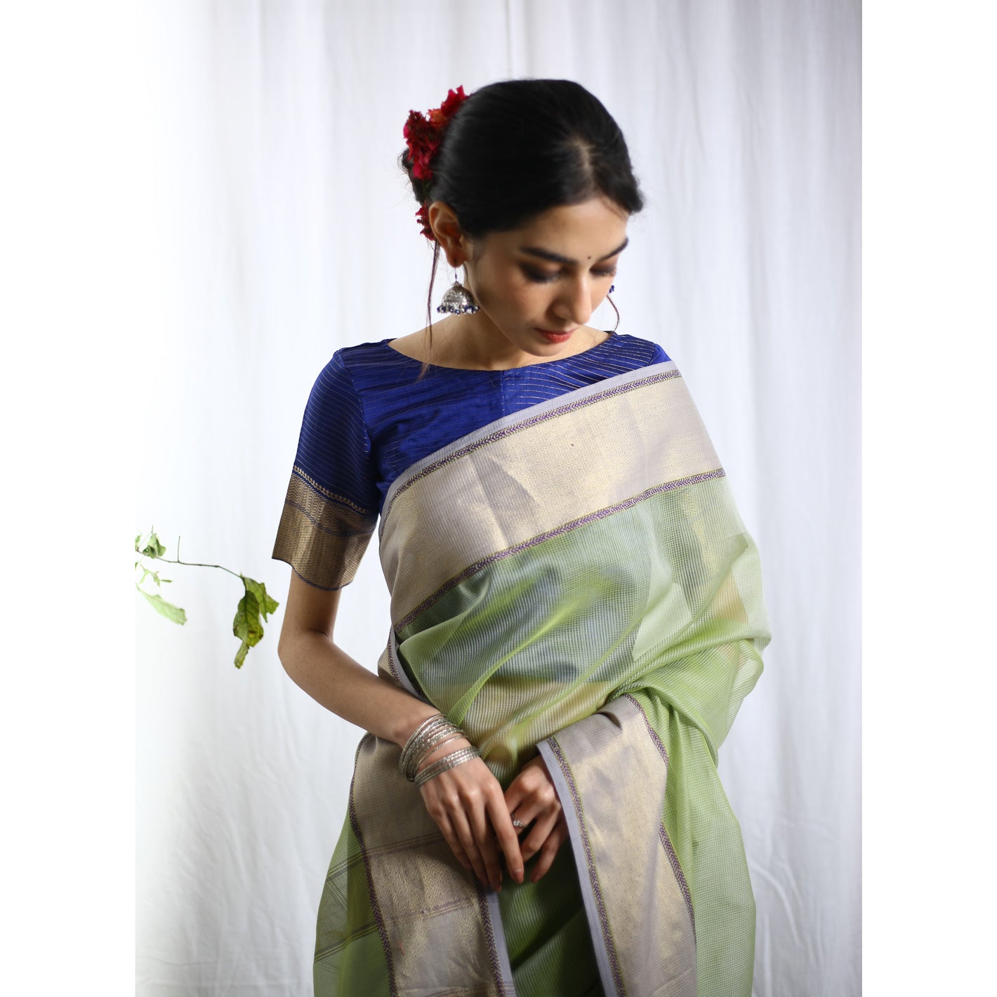 Taar Ecoloom Cotton Silk Saree