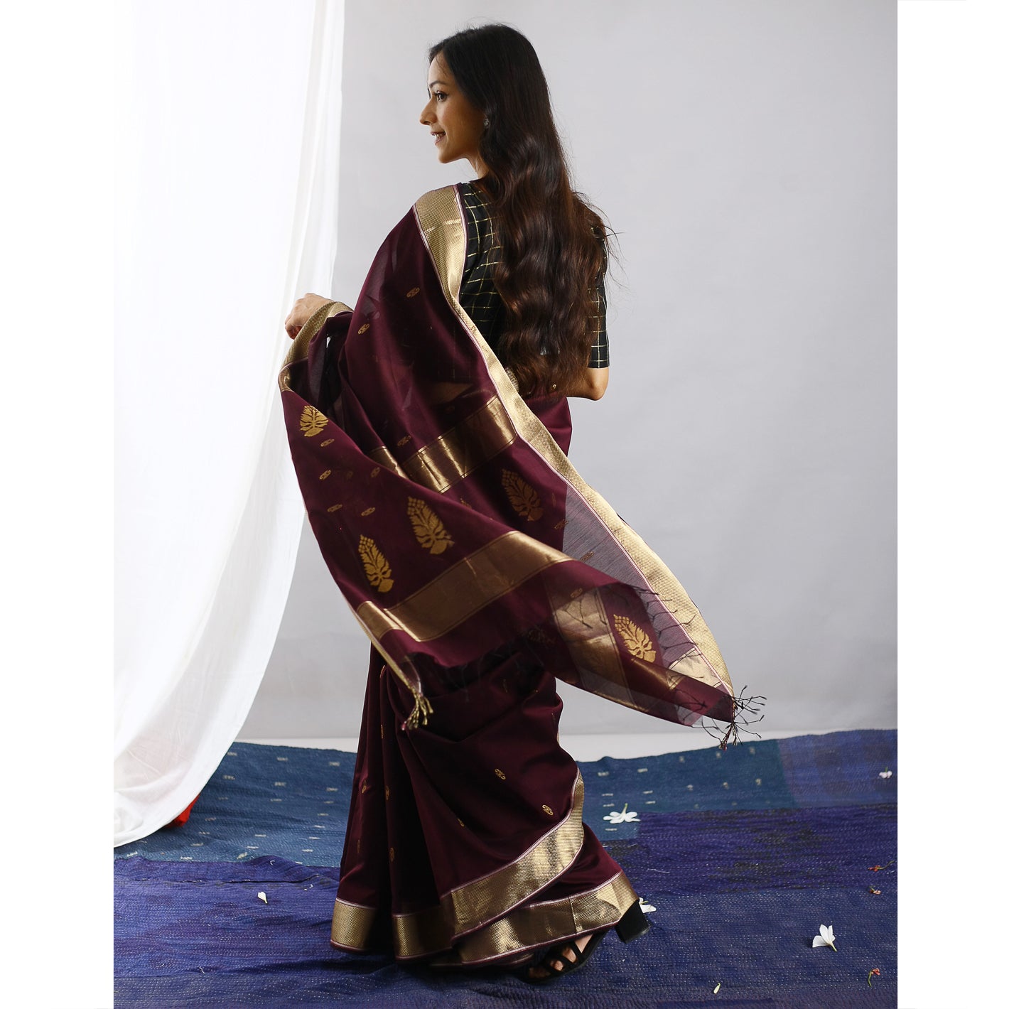 Geru Ecoloom Silk Cotton Handloom Saree