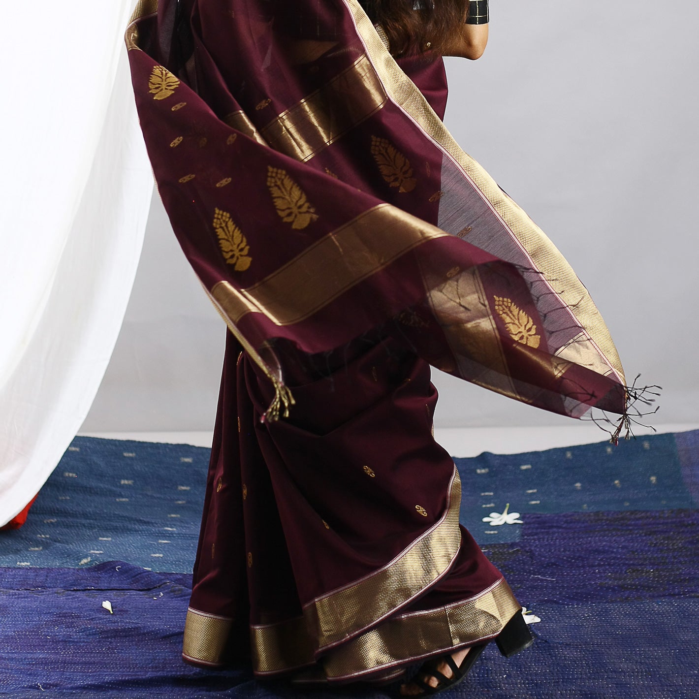 Geru Ecoloom Silk Cotton Handloom Saree