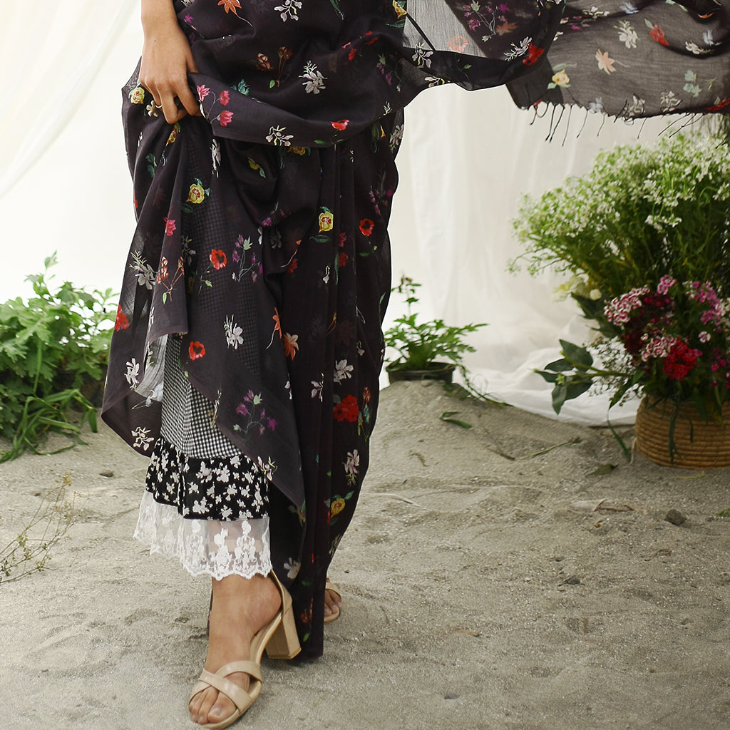 Koel Ecoloom Floral Printed Saree