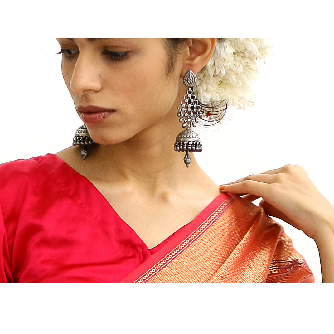 Kalki Jhumka In Silver