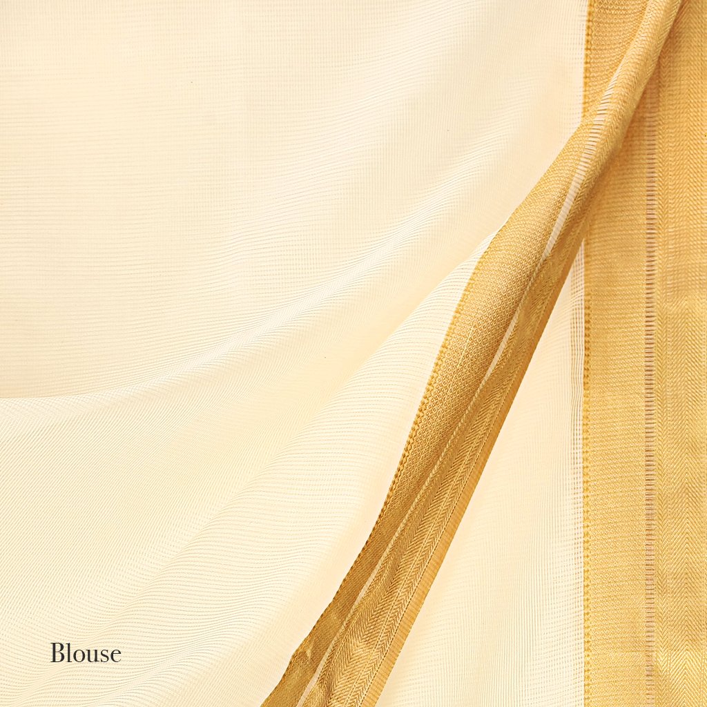 Mogra Ecoloom Maheshwari Saree