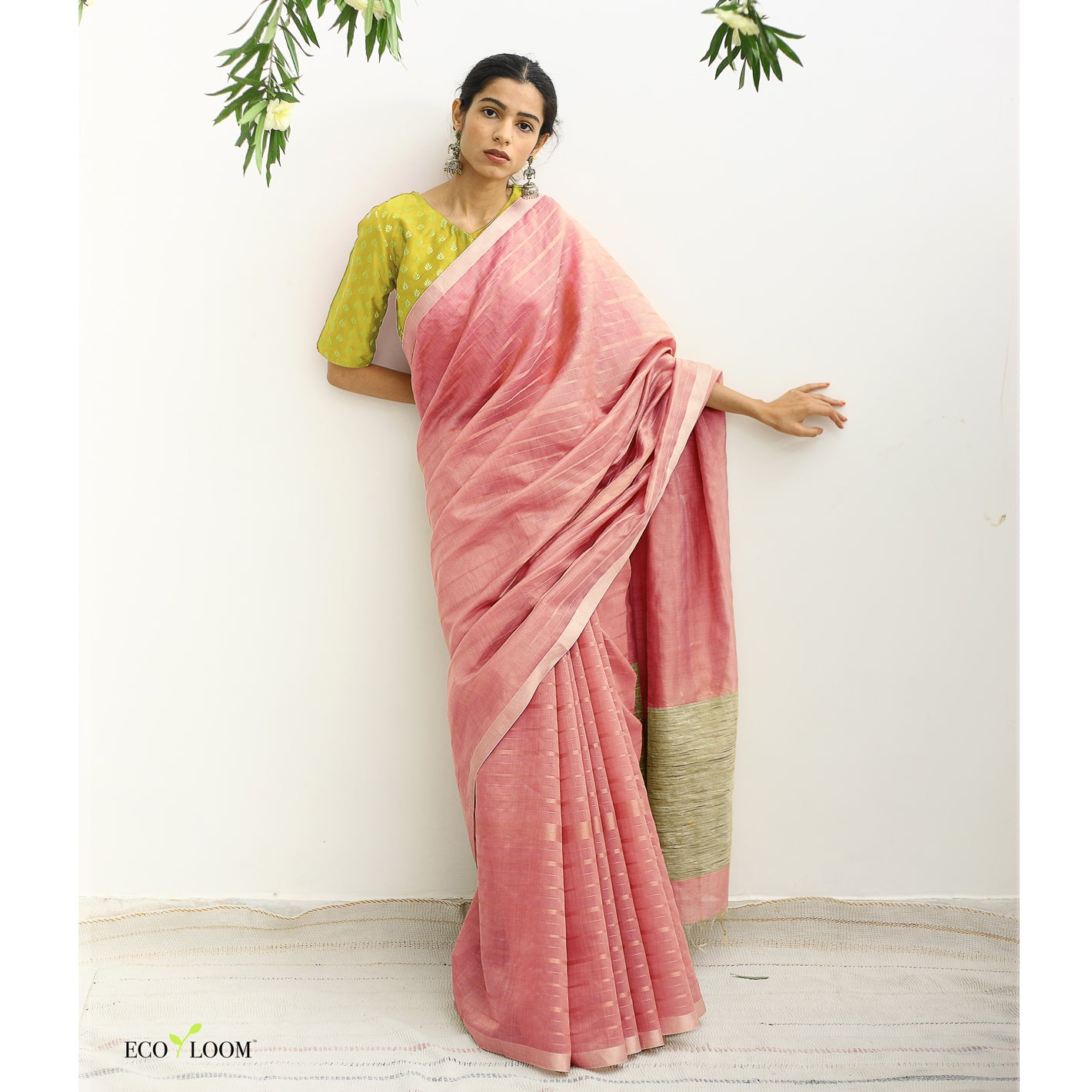 Manjishtha Ecoloom Maheshwari Silk Handloom Saree