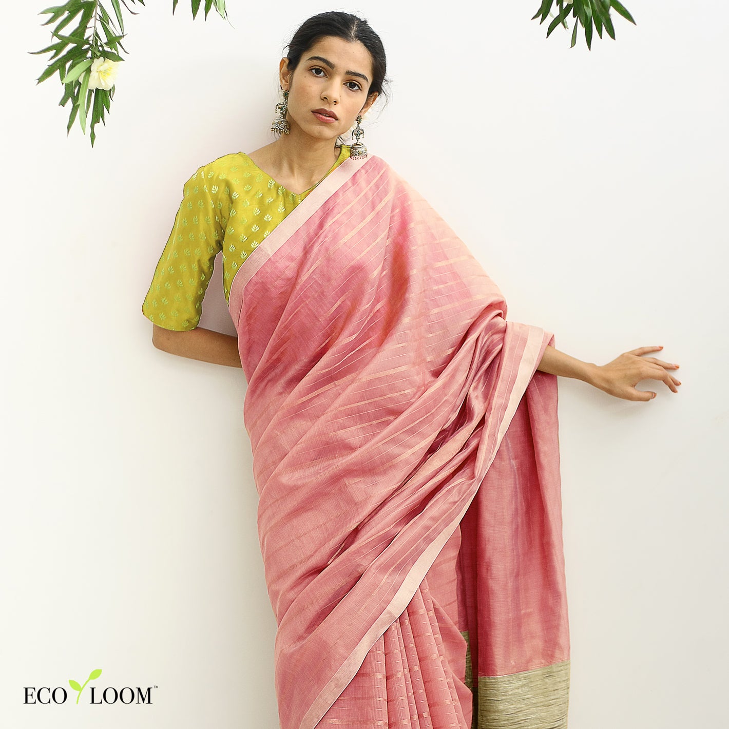 Manjishtha Ecoloom Maheshwari Silk Handloom Saree