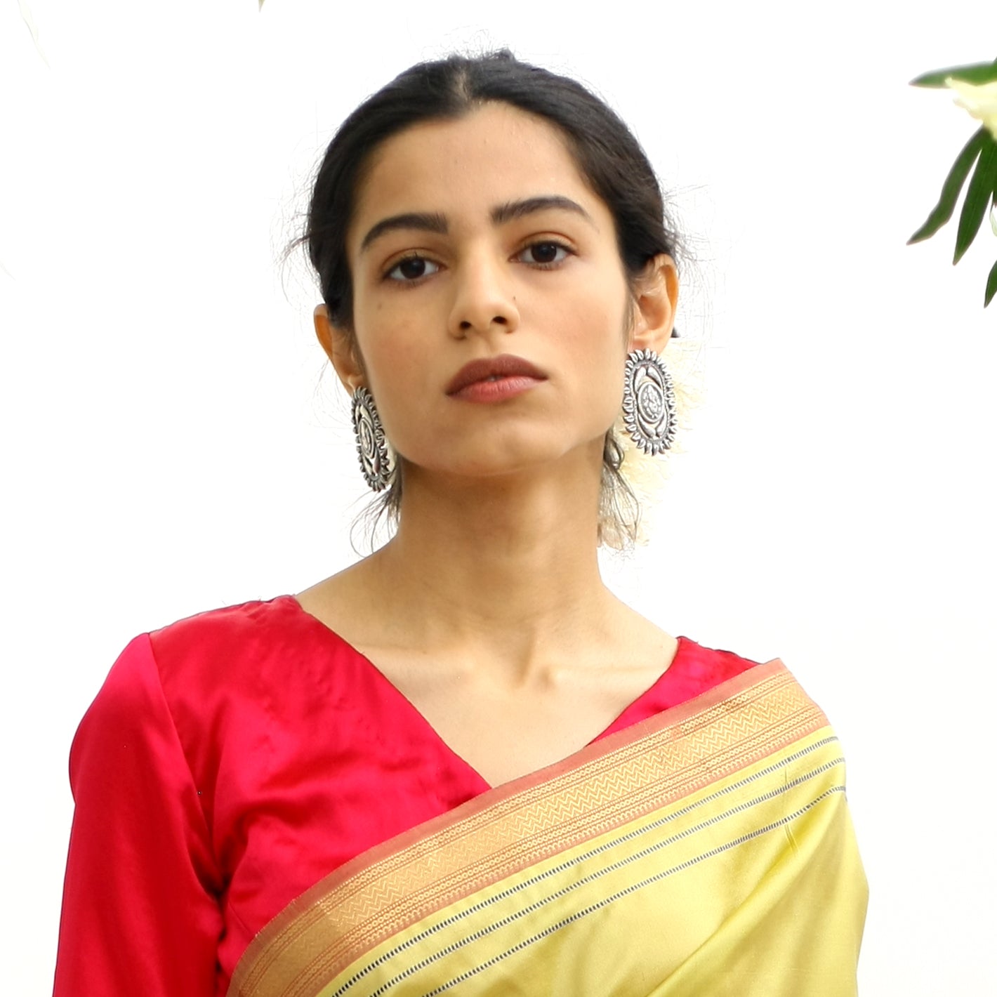 Gaja Stud Earrings In Silver