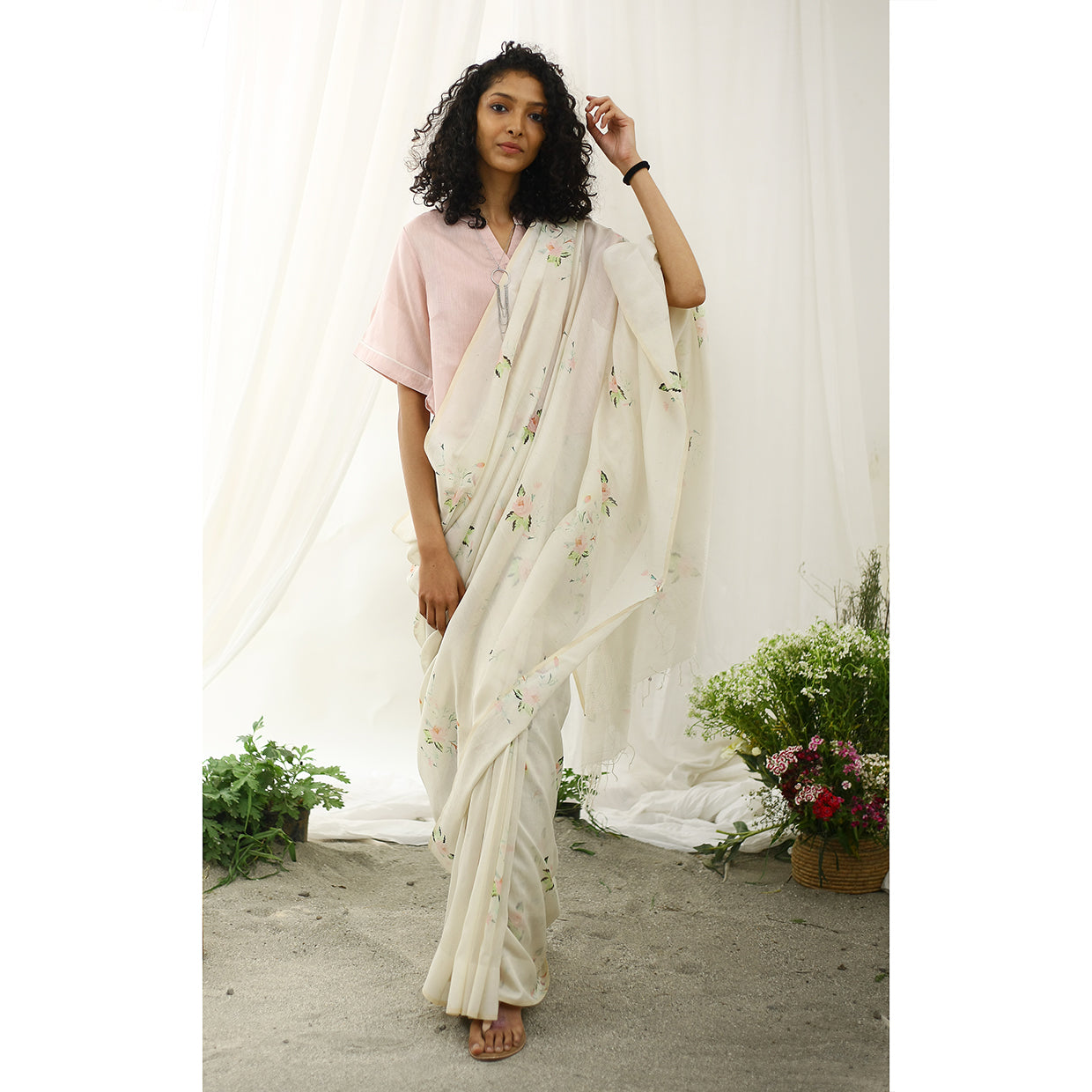 Vintage sale floral saree