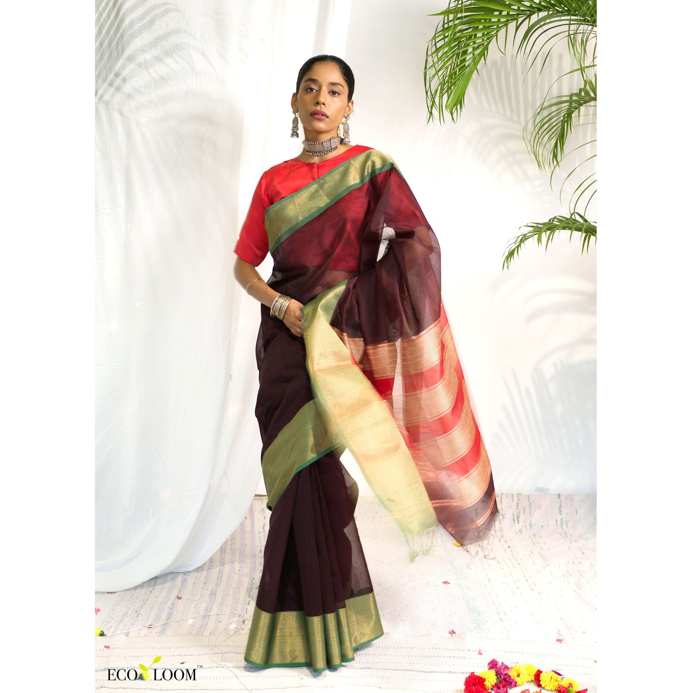 Moher Ecoloom Silk Cotton Saree