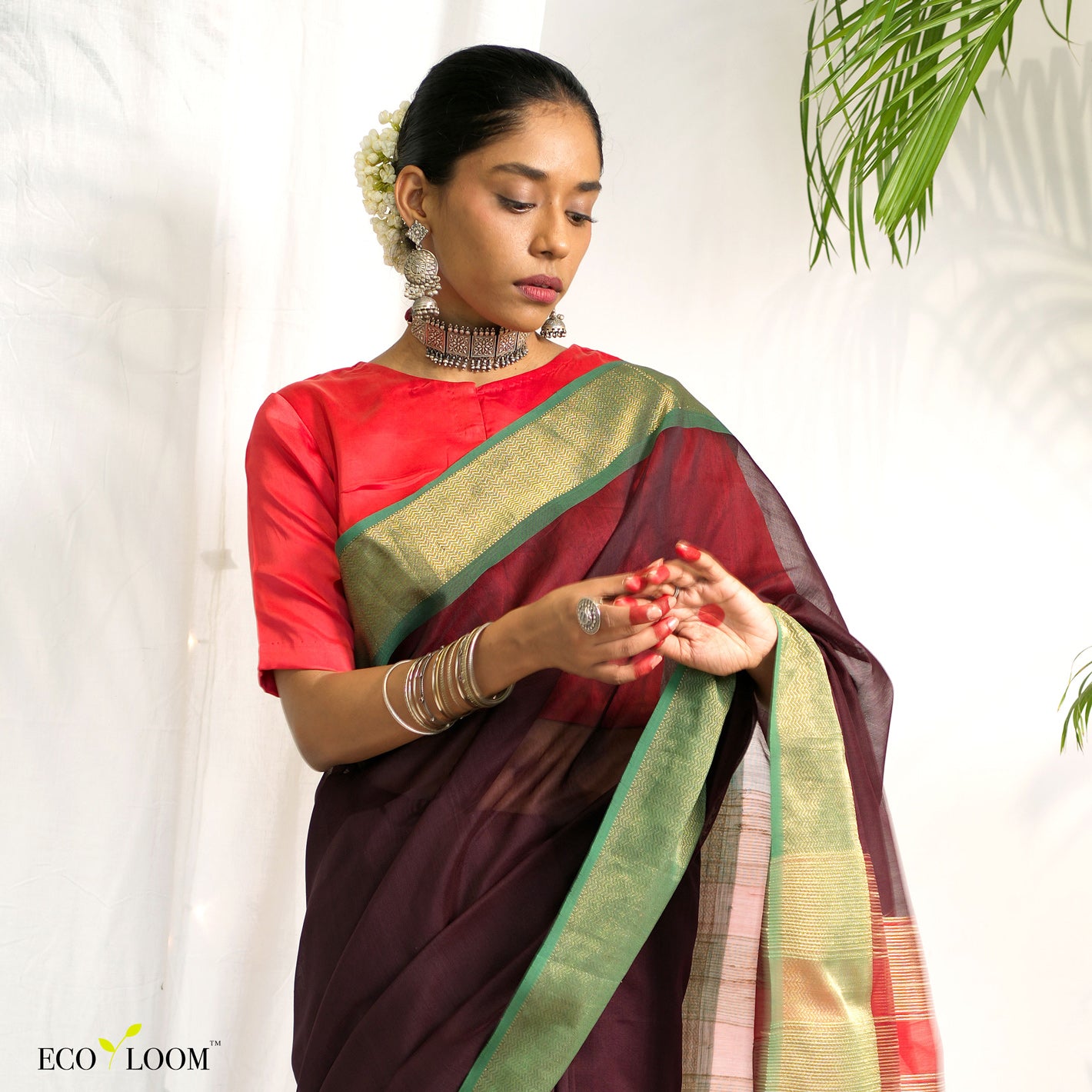 Moher Ecoloom Silk Cotton Saree