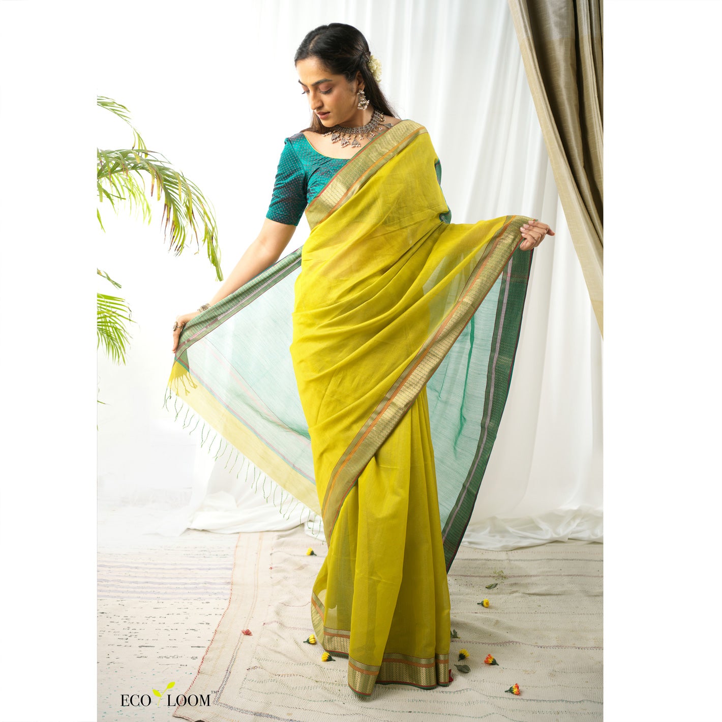 Hansika Ecoloom Cotton Silk Handloom Saree