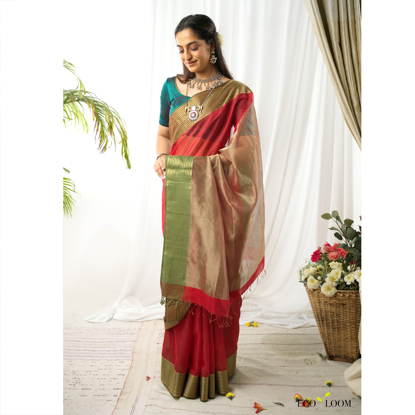 Amirtha Ecoloom Cotton Silk Handloom Saree