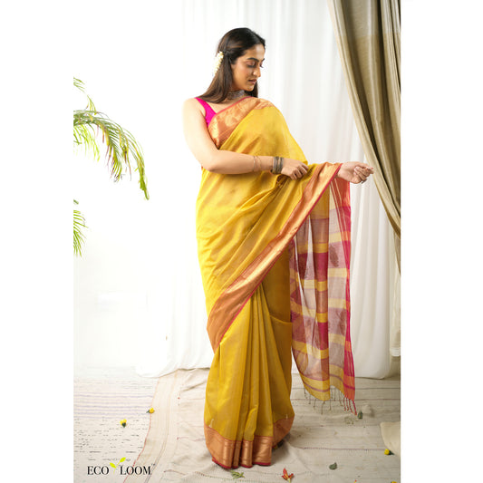 Charulekha Ecoloom Cotton Silk Handloom Saree