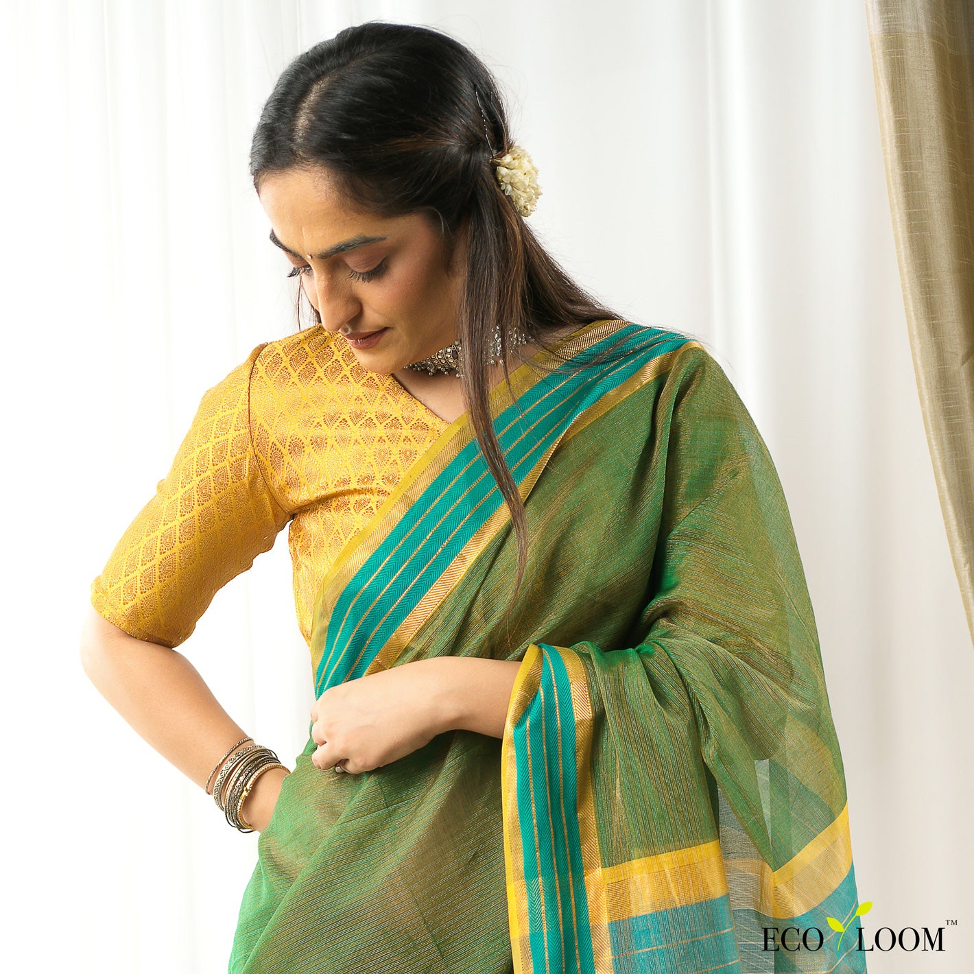 Abeera Ecoloom Cotton Silk Handloom Saree