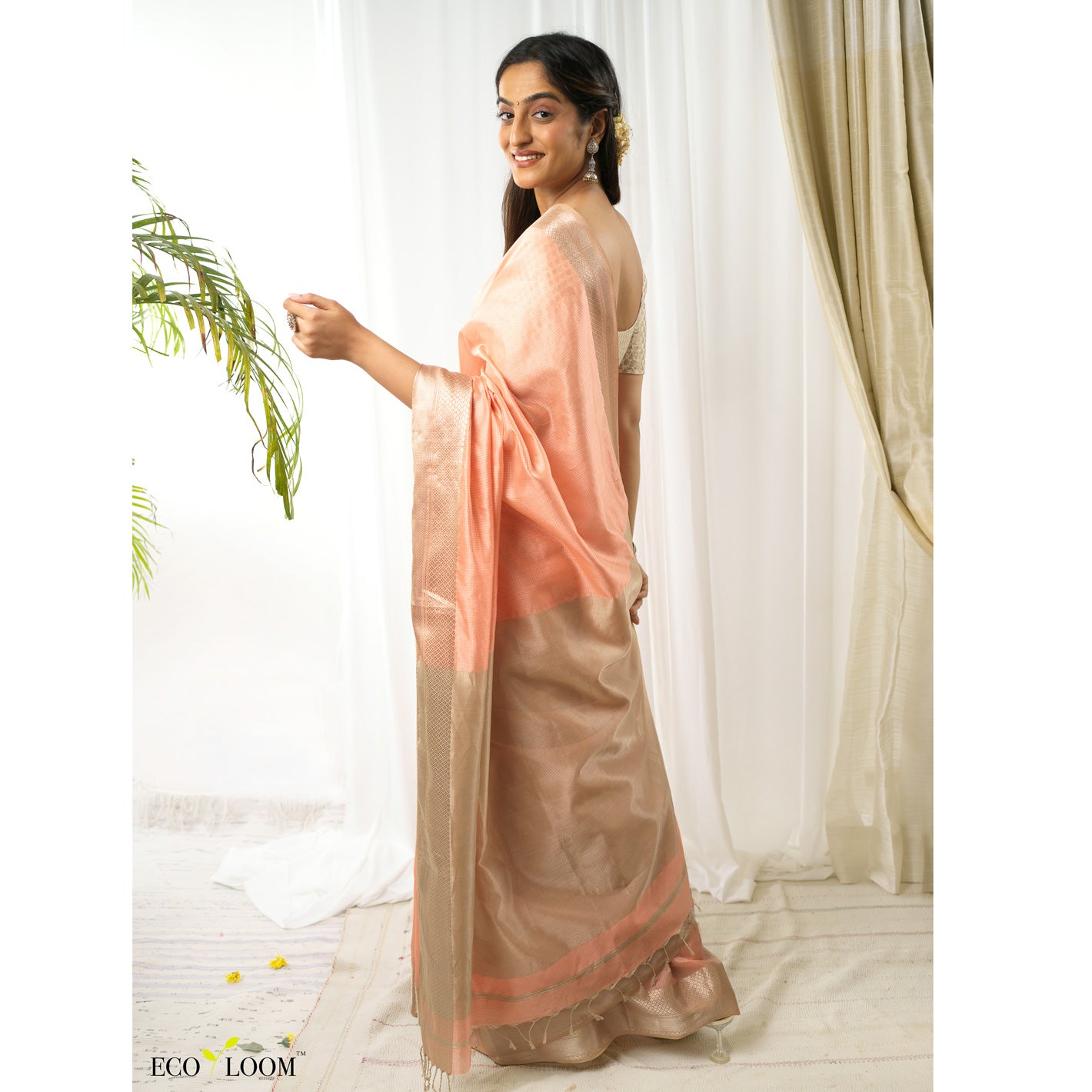 Kanakambaram Ecoloom Pure Silk Saree