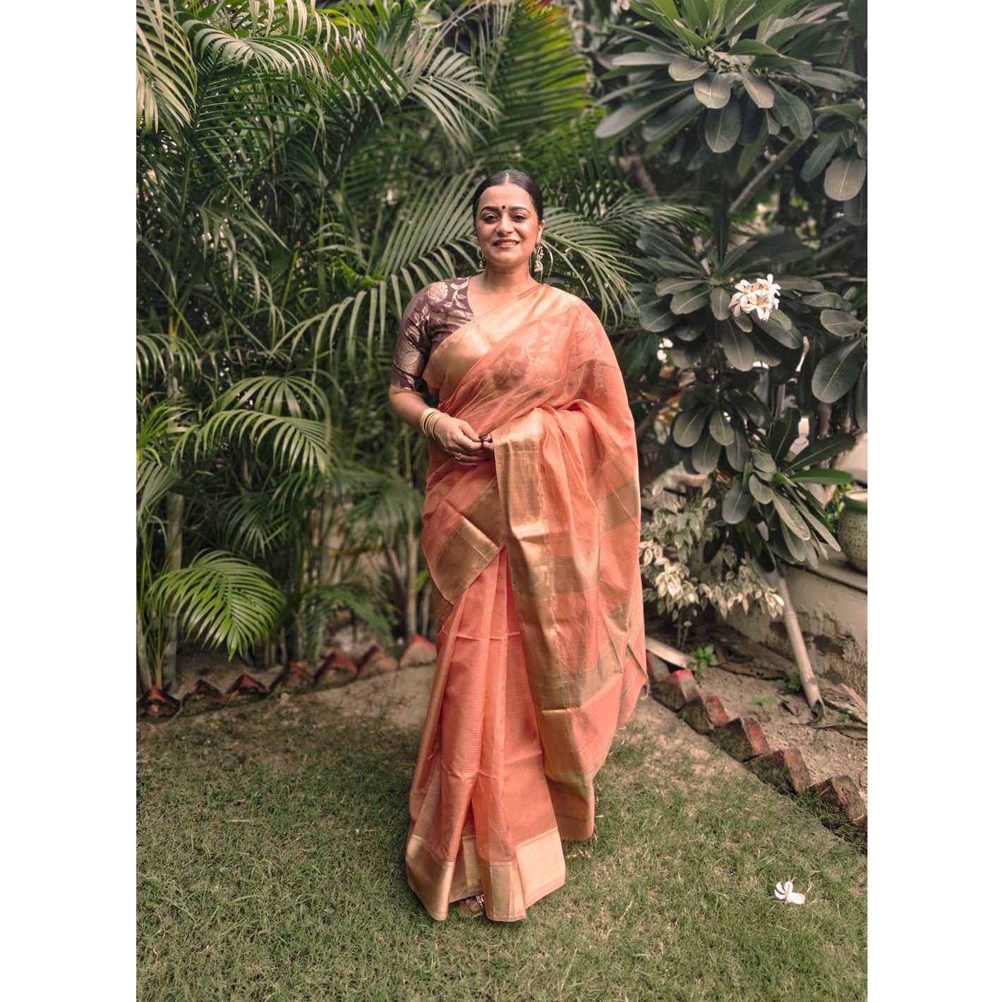 Aboli Maheshwari Handloom Cotton Silk Saree