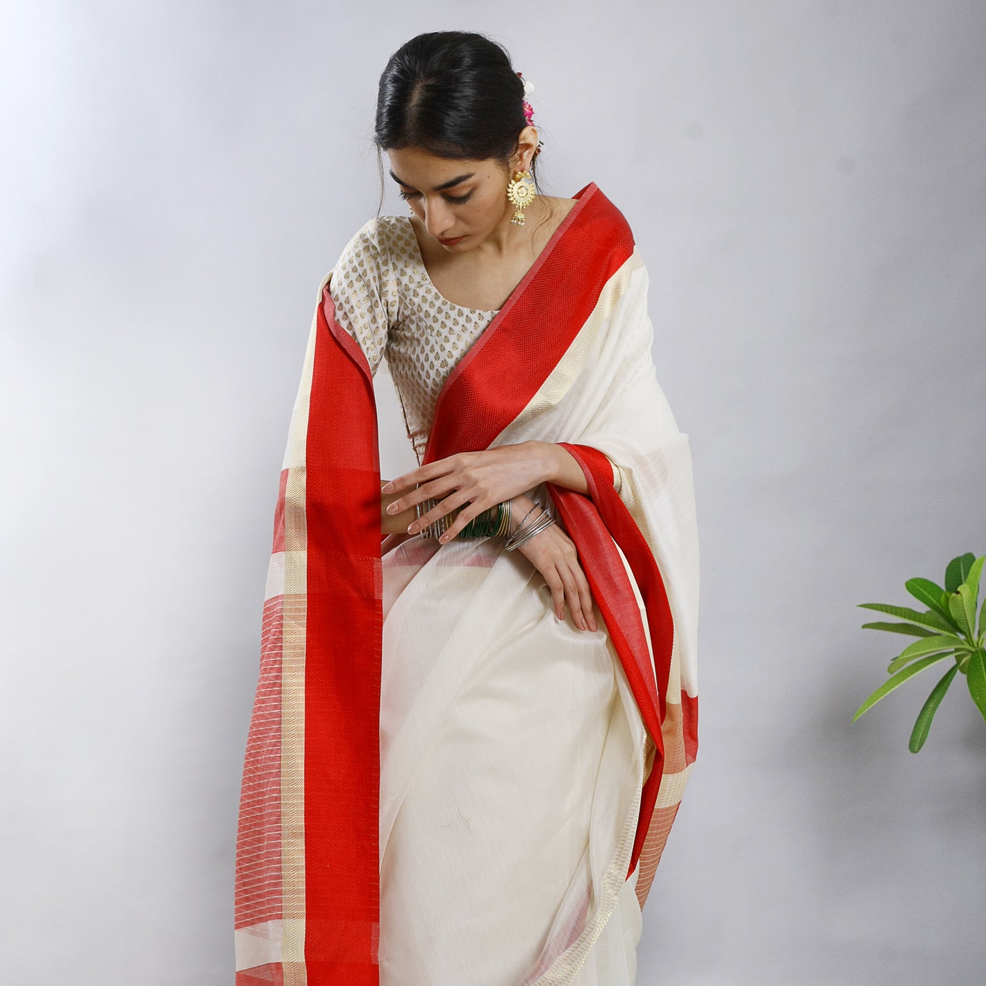 Dhunn Silk Cotton Ecoloom Saree