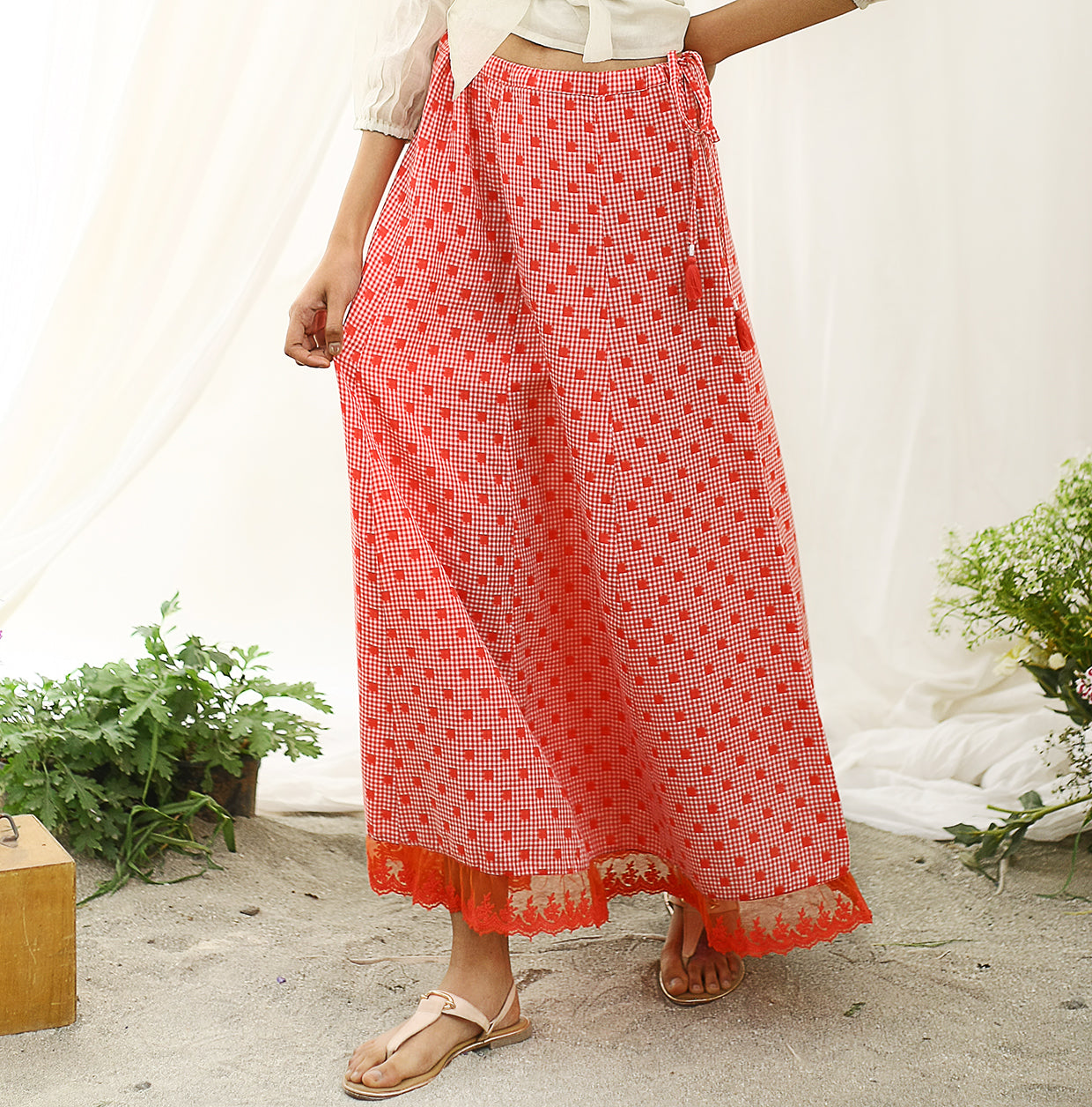 Cayenne Ecoloom Lace Skirt
